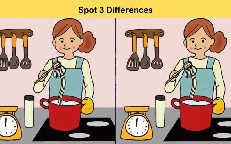 «للأذكياء فقط».. هل يمكنك العثور على 3 اختلافات بين صور فتاة المطبخ خلال 6 ثواني؟ 